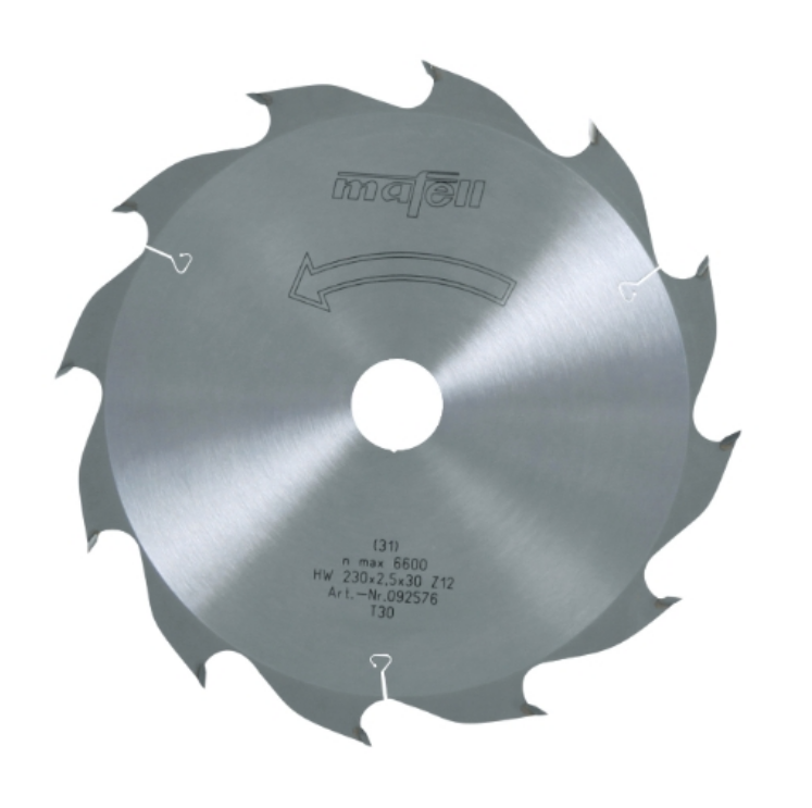 Mafell HM-Sägeblatt 230x2,5x30mm Z12, WZ 