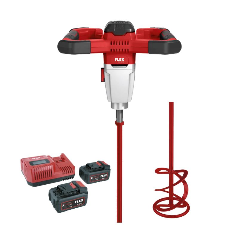 Flex MXE 18.0-EC/5.0 Set + WR2 120 Akku- Rührwerk 