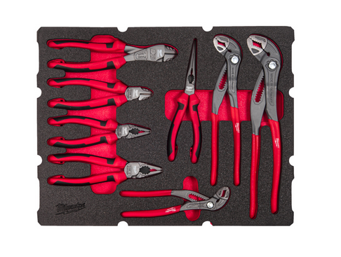 Milwaukee Zangen Einlage 8-teilige Einlage für PACKOUT Koffer mit Schublade