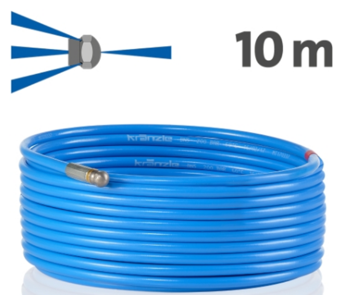 Kränzle Rohrreinigungsschlauch 10 m Stecksystem D12