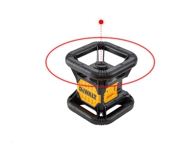 Dewalt Rotationslaser DCE074D1R-QW Vertikal-Lot einfach,rot