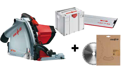 Mafell Fan-Set Tauchsäge MT 55cc + Führungsschiene Tauchsäge MT55cc, Sägeblatt, Führungsschiene