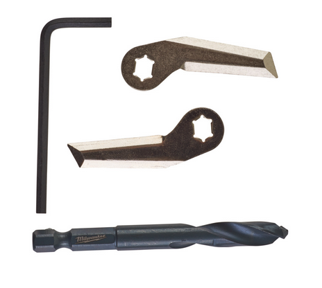 Milwaukee Ersatzmesser Set für Kreisschneider für Trockenbauwände