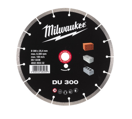 Milwaukee Diamanttrennscheibe DU 300 mm Universal