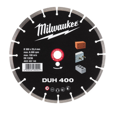 Milwaukee Diamanttrennscheibe DUH 400 mm für harte Materialien