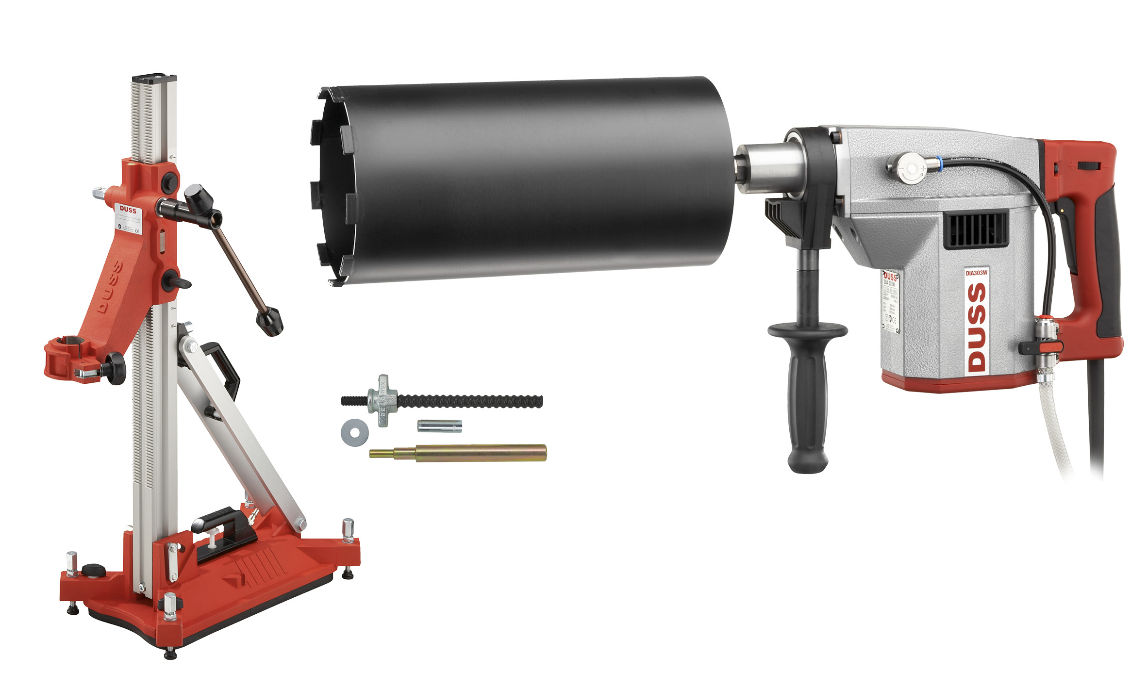 Duss Diamantbohrmaschine DIA303 W SET2 inkl. Bohrständer BS 160 & Befestigungsset BFS 2