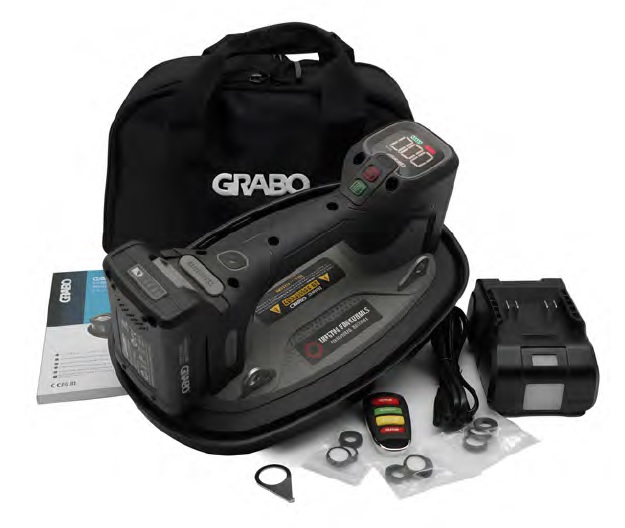 GRABO Po Brushless Komplettset in Nylontasche inkl. Li-Ionen Akku und Ladegerät