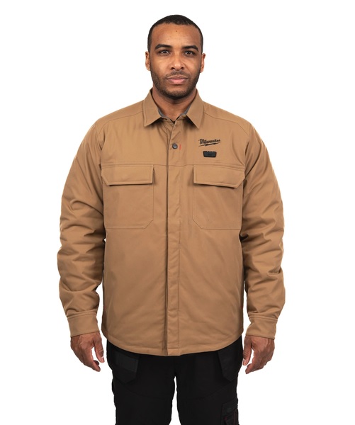Milwaukee M12 HSJBG-0 (S) 12 V Akku-Heiz-Hemdjacke Herren beige, ohne Akku u