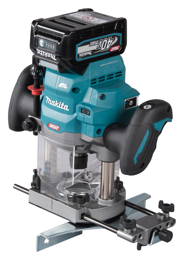 Makita Akku-Oberfräse 40V max. (ohne Ladegerät und Leerlaufdrehzahl 8.000 - 25.000 min?¹, max. Ausgan