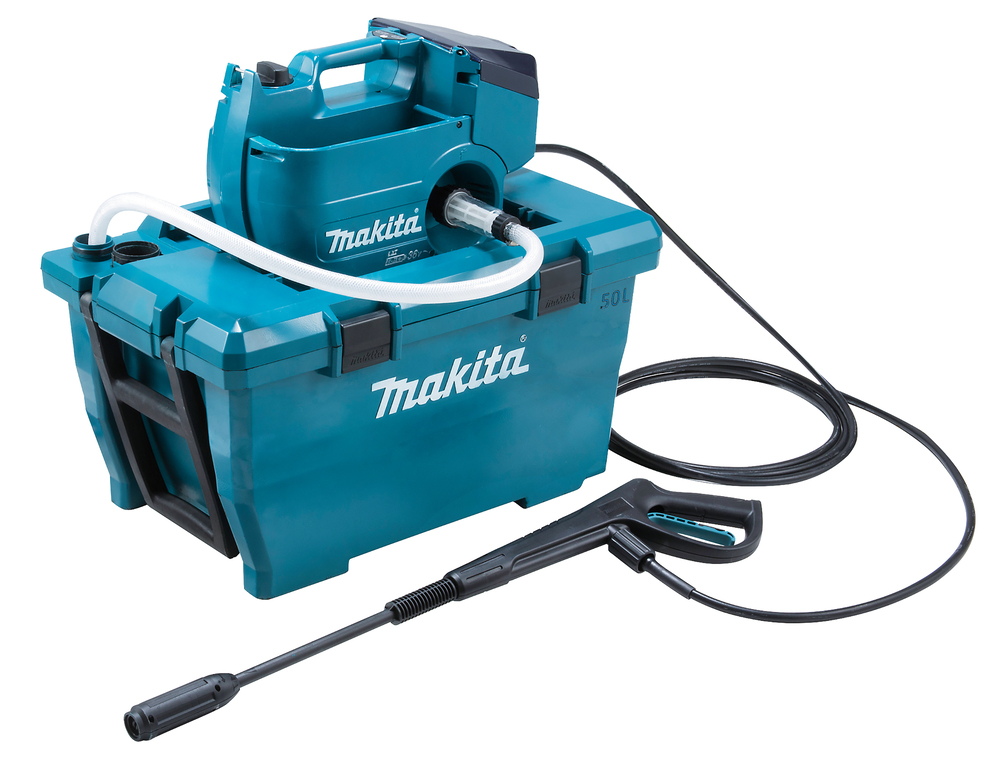 MakitaAkku-Hochdruckreiniger 2x18V (ohne Ladegerät Druck 80 bar, max. Fördermenge 380 l/h