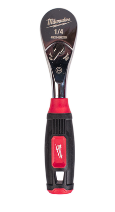 Milwaukee 1/4" Ratsche mit Softgrip-Auflage 121 mm