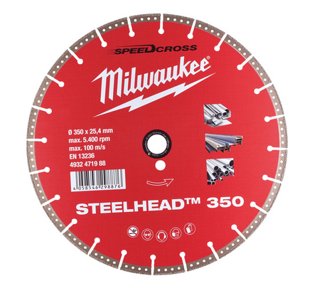 Milwaukee Diamanttrennscheibe DH STEELHEAD 350 mm