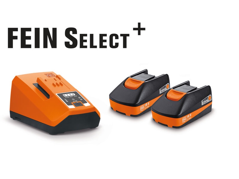 Fein Akku-Starter-Set 2x Li-Ionen-Akku 18V/3Ah + Schnellladegerät ALG 80BC