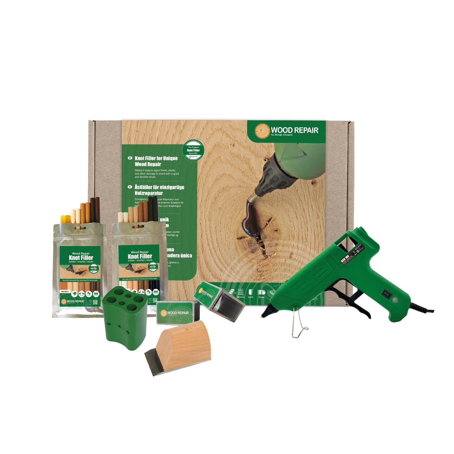 Wood Repair PLUS+ Satz BCD 180 + Zubehör