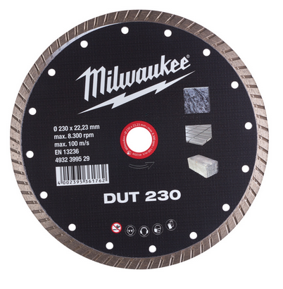 Milwaukee Diamanttrennscheibe DUT 230 mm Universal geschlossen
