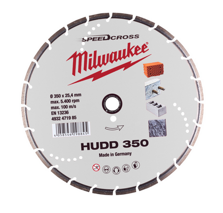 Milwaukee Speedcross Diamanttrennscheibe 350 mm