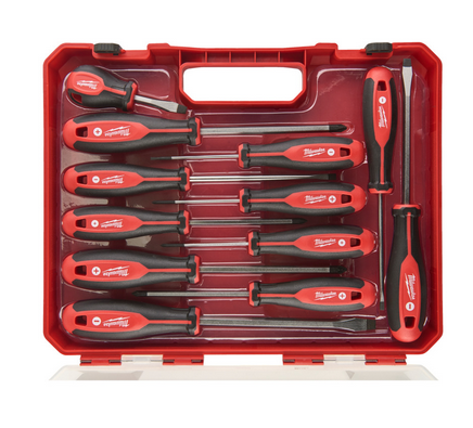 Milwaukee Schraubendreher Tri-Lobe 12-teiliges Set PH/PZ/SL