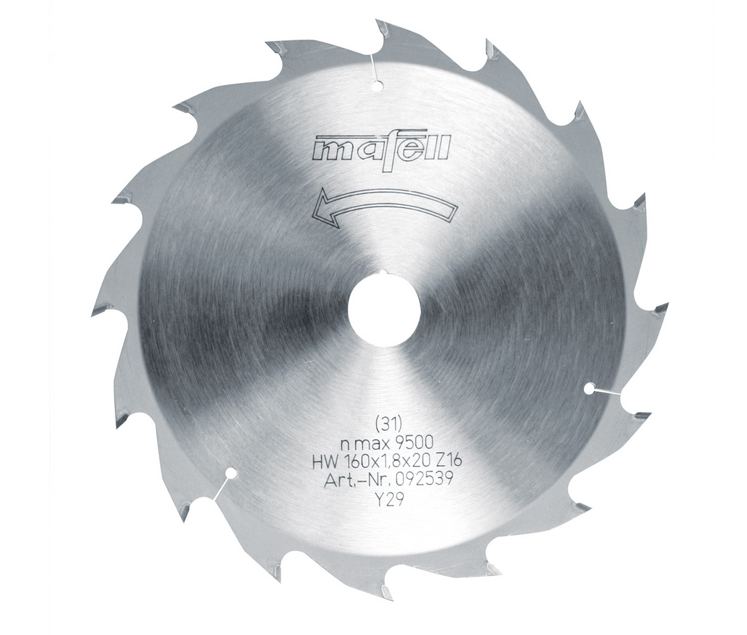 Mafell HM-Sägeblatt 160x1,8x20m Z16, WZ