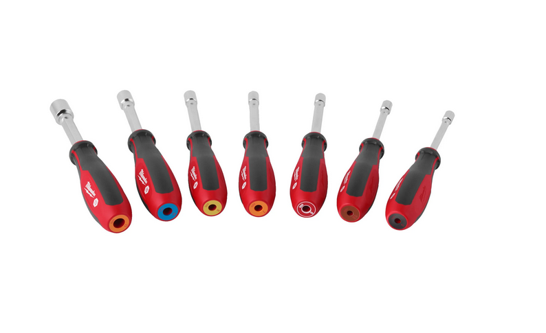 Milwaukee Steckschlüssel mit Griff und Durchgangsloch Set 7-teilig