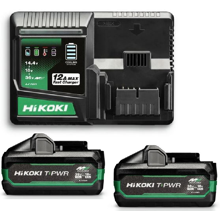 Booster Pack ­2x BSL3640MVT + UC36YSL2 BSL3640MVT­36V 4,0 Ah /­18V 8,0Ah