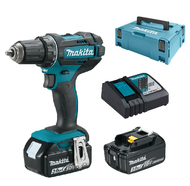 Makita DDF482RFJ Akku-Bohrschrauber 18V / 3,0 Ah