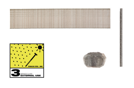 Milwaukee Stauchkopf-Nägel 18 Gauge für M18FN18GS & M18CN18G 1,05 x 1,25 Edelstahl, 0°