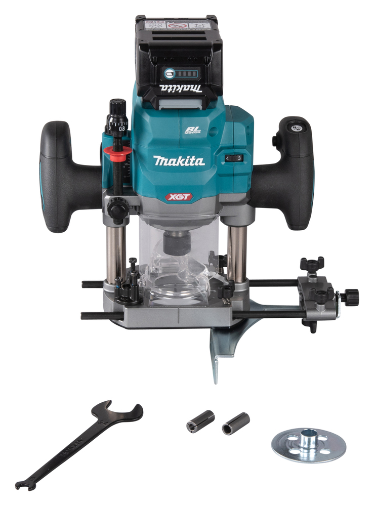 Makita Akku-Oberfräse 40V max. (ohne Ladegerät und Leerlaufdrehzahl 8.000 - 25.000 min?¹, max. Ausgan