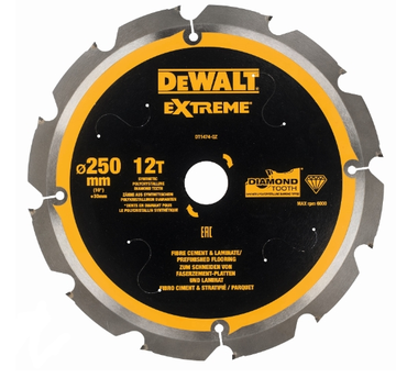 Dewalt Kreissaegeblatt PCD 250/30mm 12Z DT1474-QZ