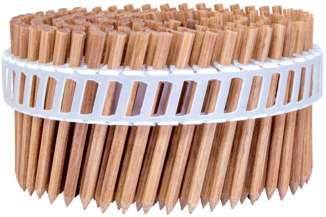LignoLoc 15° Coil 3,7x60mm glatt ungeharzt Holznagel im Plastikband (3.060 Stück)