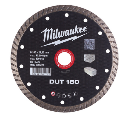 Milwaukee Diamanttrennscheibe DUT 180 mm Universal geschlossen