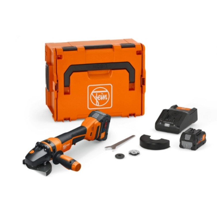 Fein Akku-Winkelschleifer PROTAGO Ø 125 mm CCG 18-125-12 PD-SEC Set 8Ah ProCORE AS