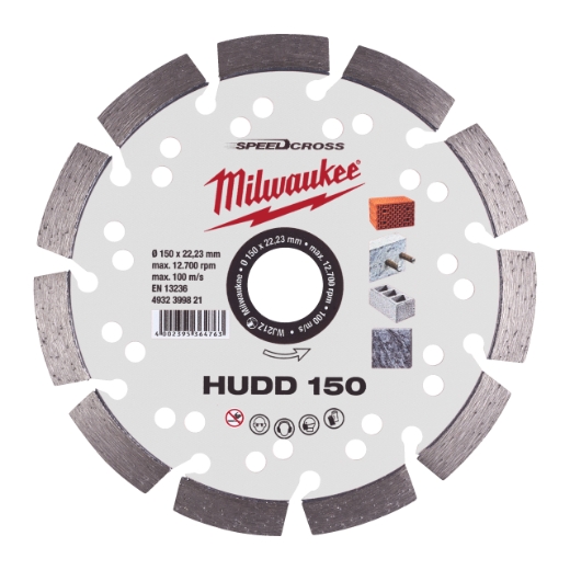 Milwaukee Speedcross Diamanttrennscheibe HUDD für harte Materialien 150 mm