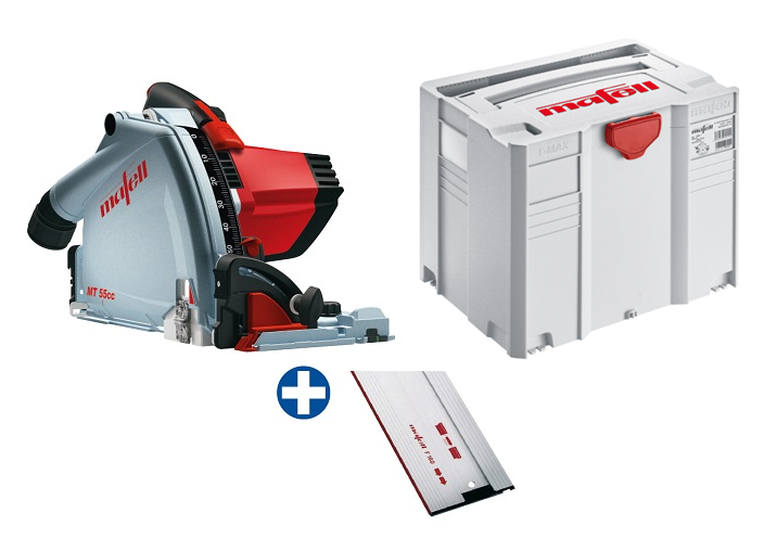 Mafell Tauchsäge MT55cc MidiMAX 230V im T-MAX mit Führungsschiene F160 (DEAL02)