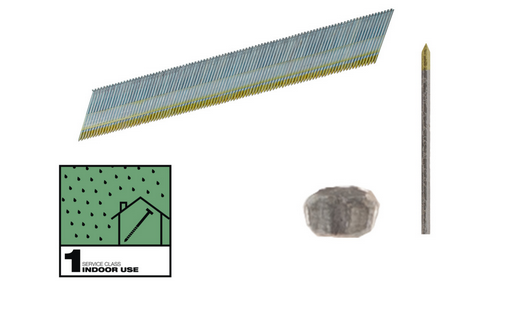 Milwaukee Stift-Nägel D-Kopf 15 Gauge fü M18CN15GA 1,8 mm verzinkt, 34°