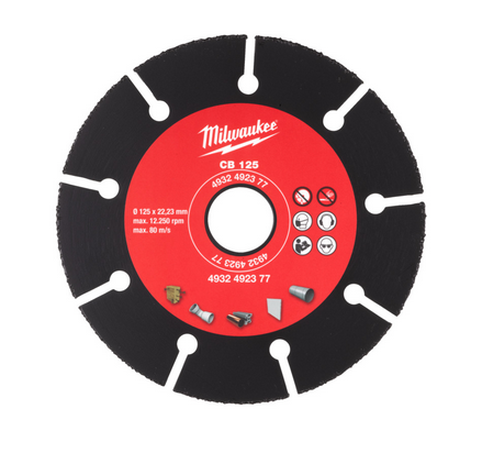 Milwaukee HM-Trennscheibe 125 mm für Holz, Kunststoff, Gipskarton