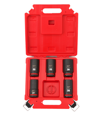 Milwaukee SHOCKWAVE Schlagnuss 3/4" lang 5-teiliges Set 