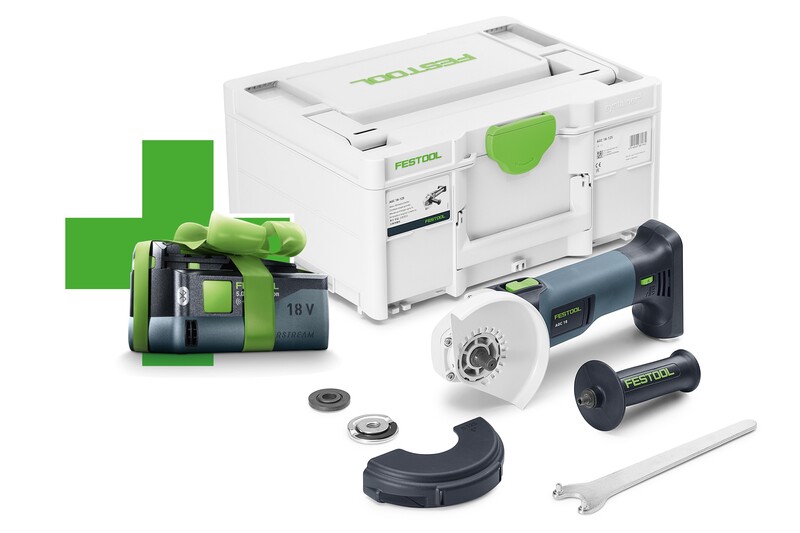 Festool Winkelschleifer AGC18-125 EB-Basic Aktion inkl. Gratis Akku BP 18 Li 5,0 ASI