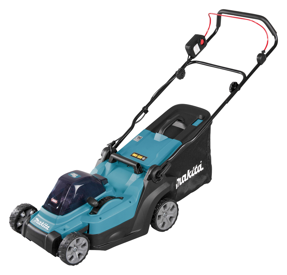 Makita Akku-Rasenmäher 38 cm 40V max. Schnittbreite 38 cm, Leerlaufdrehzahl 0 - 3.700 mi