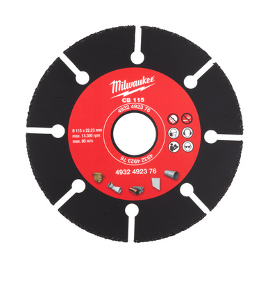 Milwaukee HM-Trennscheibe 115 mm für Holz, Kunststoff, Gipskarton