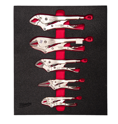 Milwaukee TORQUE LOCK Gripzangen Einlage 5-teilige Einlage für Werkstattwagen 78 cm