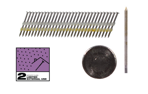 Milwaukee Rundkopf-Nägel für M18FFN21 7,4 x 3,1, Ringschaft verzinkt, 20°